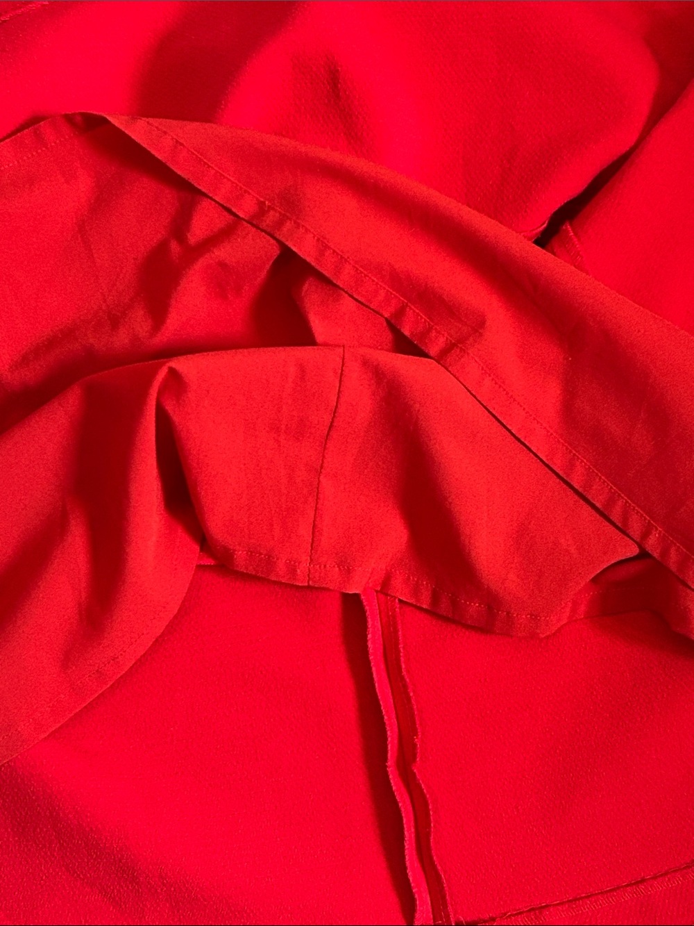 Banana Republic Stylish Bold Red Box Pleated Full A-Line Skirt - Picture 10 of 11